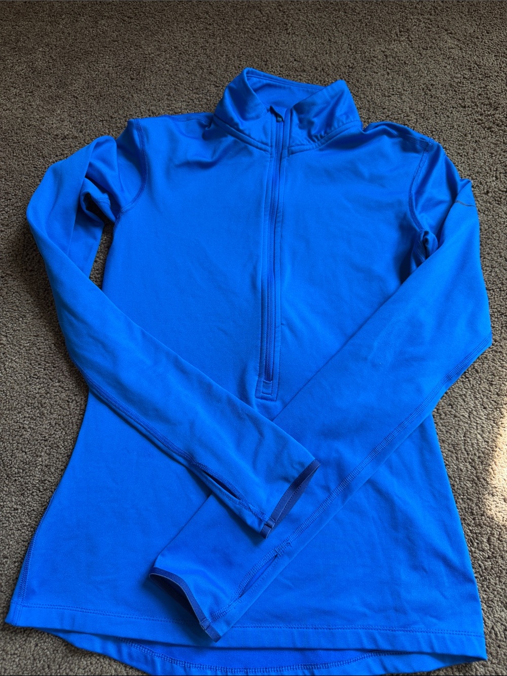 Nike Pro Bright Blue Quarter-Zip Performance Top